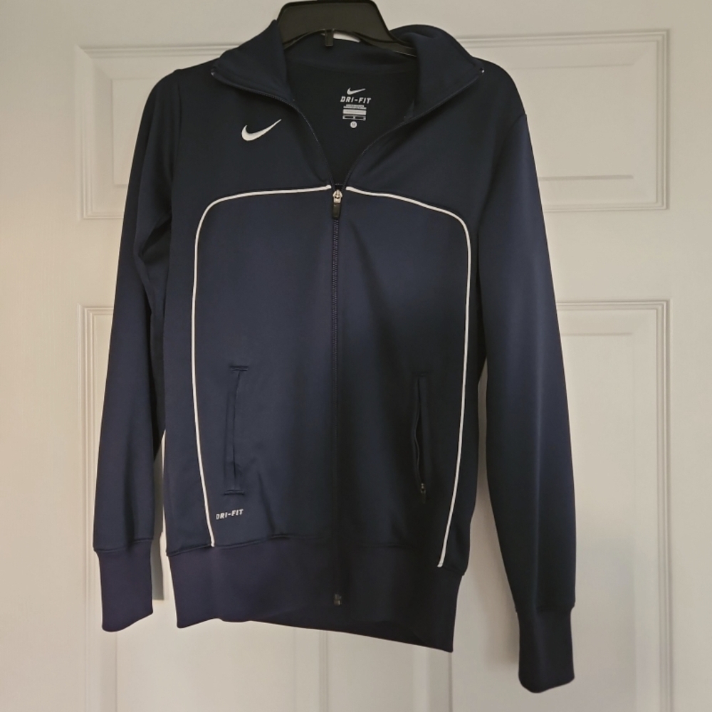 Nike Women's Dark Blue Dri-FIT Track Jacket
